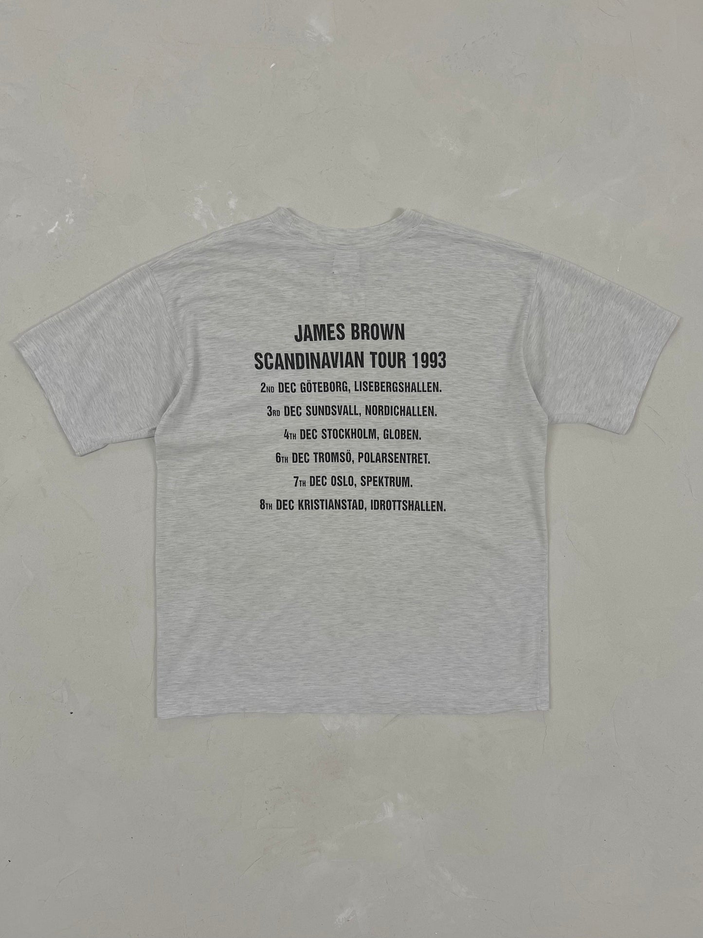 1993 JAMES BROWN SCANDINAVIAN TOUR T-SHIRT